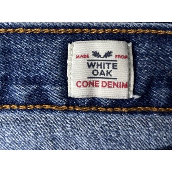 LEVI’S X WHITE OAK CONE DENIM Frayed Hems Button Fly Denim Jeans 28 - Picture 6 of 13